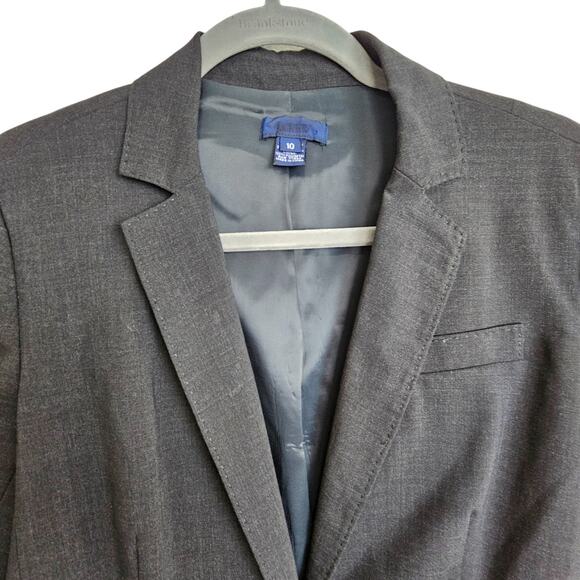 J Crew Womens Virgin Wool Blazer Size 10 Dark Academia Preppy Classic Old Money - Picture 2 of 8